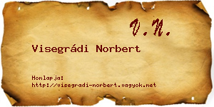 Visegrádi Norbert névjegykártya