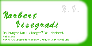 norbert visegradi business card